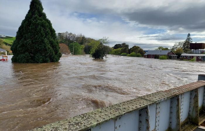 2022 floods: Deloraine railway bridge