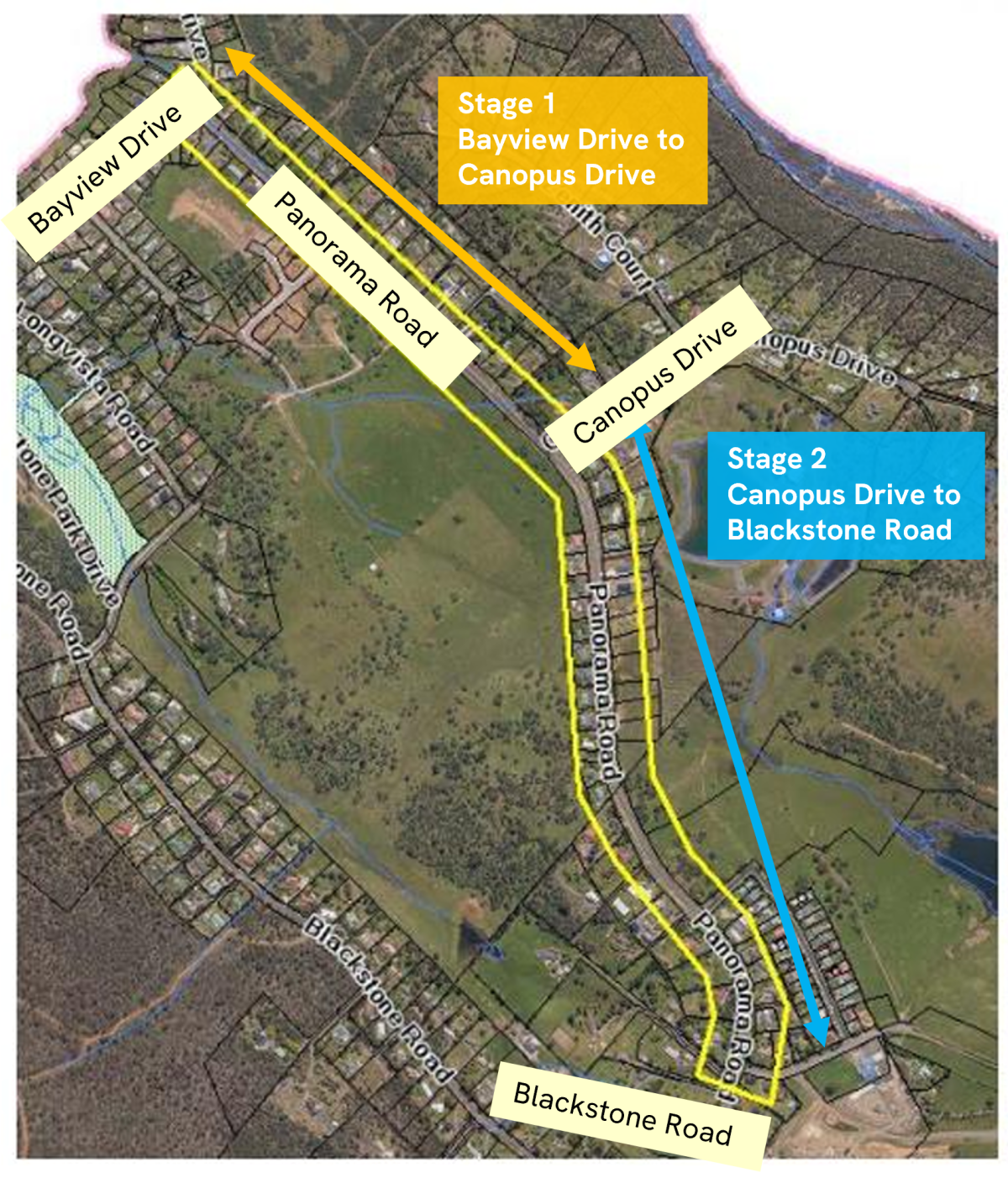 Panorama Road shared path upgrades