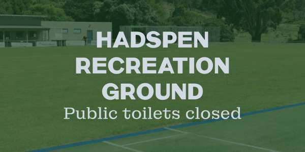Hadspen Recreation Ground - Public Toilets Closed